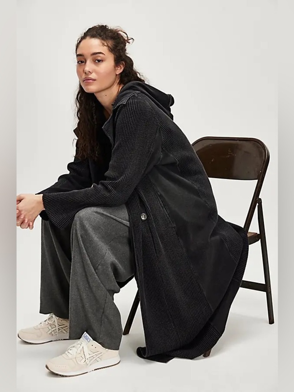 Free People Landon Jacket in Black, NWT, size L